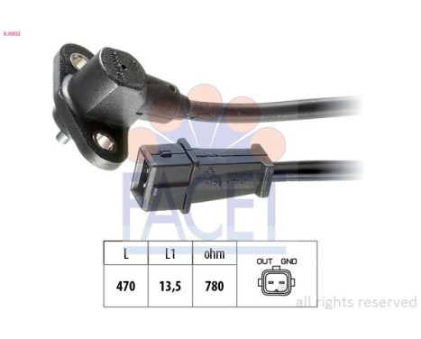 Impulsgivare, vevaxel Made in Italy - OE Equivalent 9.0003 Facet