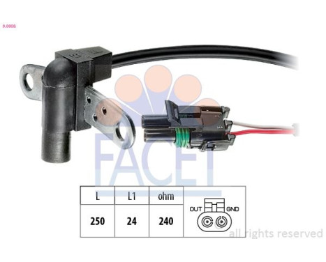Impulsgivare, vevaxel Made in Italy - OE Equivalent 9.0008 Facet