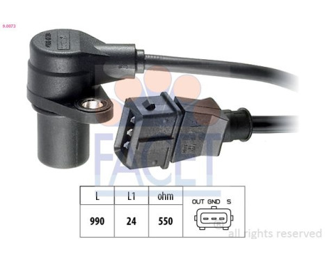 Impulsgivare, vevaxel Made in Italy - OE Equivalent 9.0073 Facet