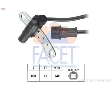 Impulsgivare, vevaxel Made in Italy - OE Equivalent 9.0165 Facet