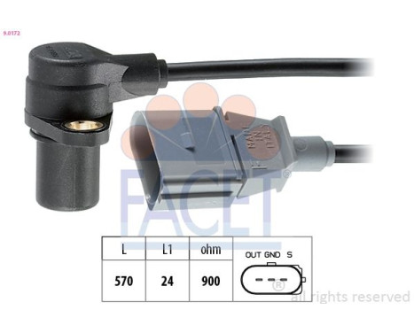 Impulsgivare, vevaxel Made in Italy - OE Equivalent 9.0172 Facet
