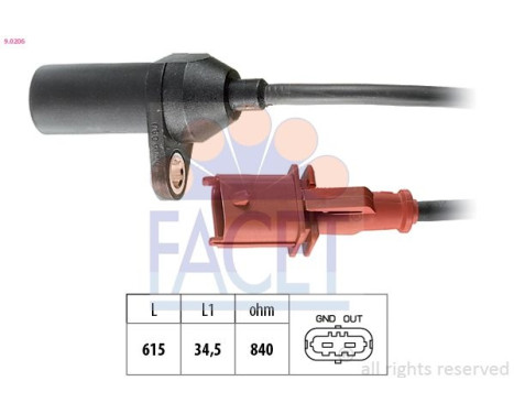 Impulsgivare, vevaxel Made in Italy - OE Equivalent 9.0206 Facet