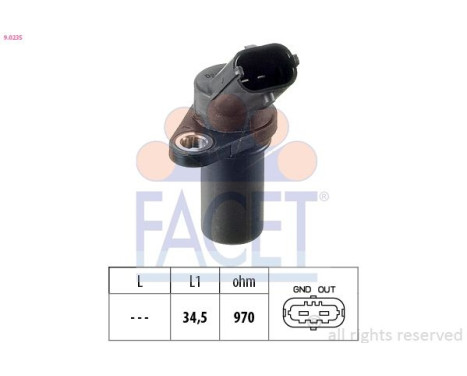 Impulsgivare, vevaxel Made in Italy - OE Equivalent 9.0235 Facet