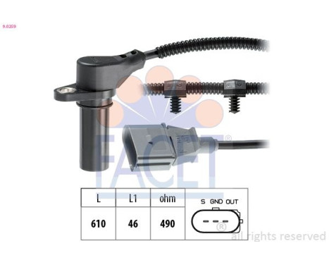 Impulsgivare, vevaxel Made in Italy - OE Equivalent 9.0259 Facet