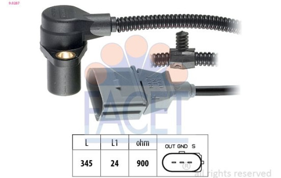 Impulsgivare, vevaxel Made in Italy - OE Equivalent 9.0287 Facet