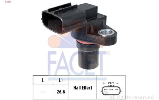 Impulsgivare, vevaxel Made in Italy - OE Equivalent 9.0337 Facet