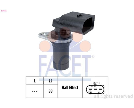 Impulsgivare, vevaxel Made in Italy - OE Equivalent 9.0472 Facet