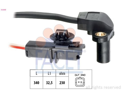 Impulsgivare, vevaxel Made in Italy - OE Equivalent 9.0549 Facet