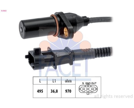 Impulsgivare, vevaxel Made in Italy - OE Equivalent 9.0563 Facet