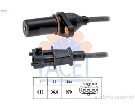 Impulsgivare, vevaxel Made in Italy - OE Equivalent 9.0569 Facet