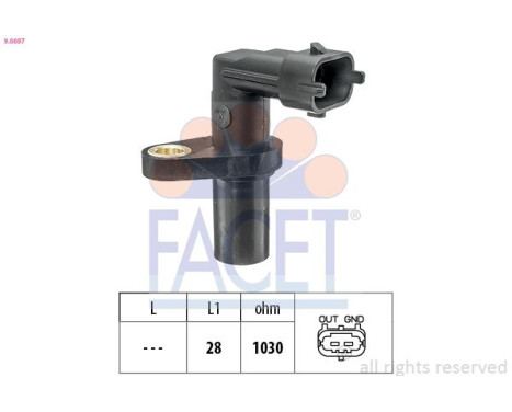 Impulsgivare, vevaxel Made in Italy - OE Equivalent 9.0697 Facet
