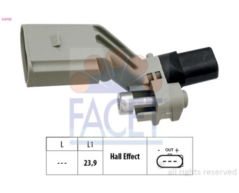 Impulsgivare, vevaxel Made in Italy - OE Equivalent 9.0742 Facet