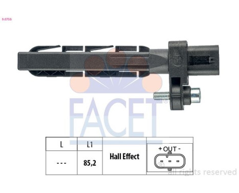 Impulsgivare, vevaxel Made in Italy - OE Equivalent 9.0758 Facet