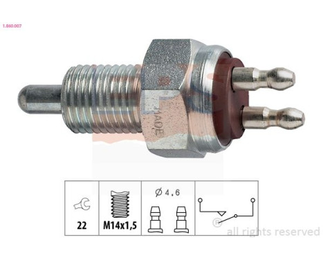 Brytare, backljus Made in Italy - OE Equivalent 1.860.007 EPS Facet