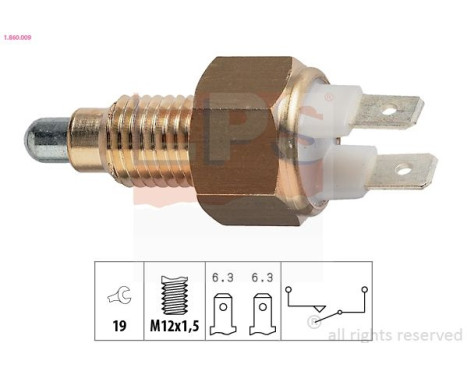 Brytare, backljus Made in Italy - OE Equivalent 1.860.009 EPS Facet