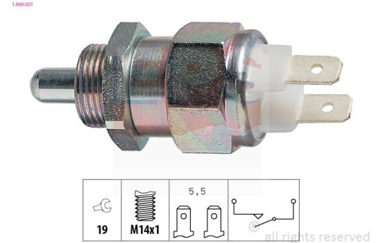 Brytare, backljus Made in Italy - OE Equivalent 1.860.021 EPS Facet