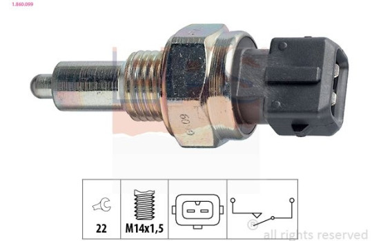 Brytare, backljus Made in Italy - OE Equivalent 1.860.099 EPS Facet