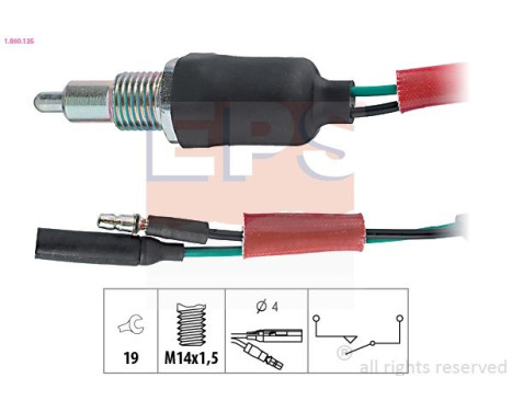 Brytare, backljus Made in Italy - OE Equivalent 1.860.135 EPS Facet