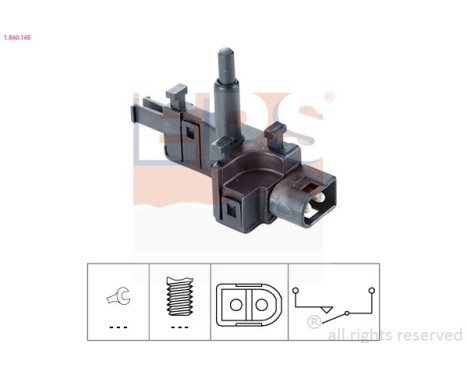 Brytare, backljus Made in Italy - OE Equivalent 1.860.165 EPS Facet