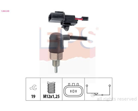 Brytare, backljus Made in Italy - OE Equivalent 1.860.240 EPS Facet