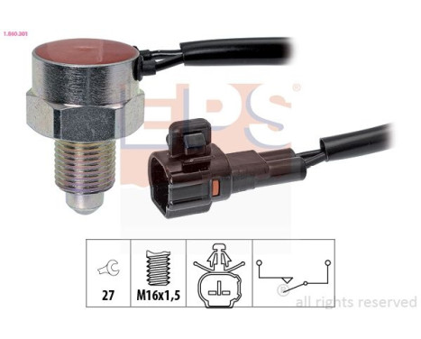 Brytare, backljus Made in Italy - OE Equivalent 1.860.301 EPS Facet