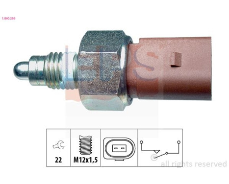 Brytare, backljus Made in Italy - OE Equivalent 1860266 EPS Facet