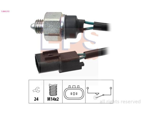Brytare, backljus Made in Italy - OE Equivalent 1860315 EPS Facet