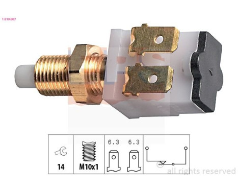 Bromsljuskontakt Made in Italy - OE Equivalent 1.810.007 EPS Facet