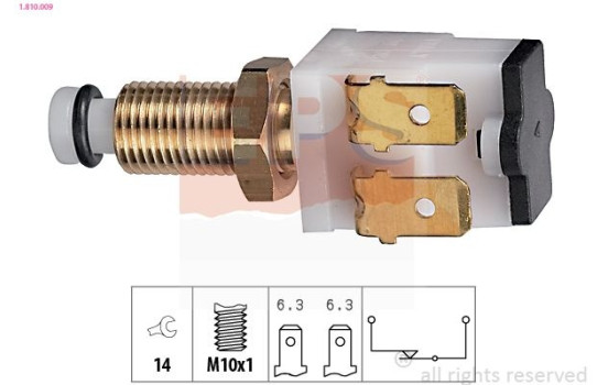 Bromsljuskontakt Made in Italy - OE Equivalent 1.810.009 EPS Facet