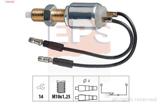 Bromsljuskontakt Made in Italy - OE Equivalent 1.810.028 EPS Facet