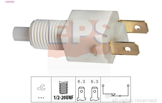 Bromsljuskontakt Made in Italy - OE Equivalent 1.810.034 EPS Facet