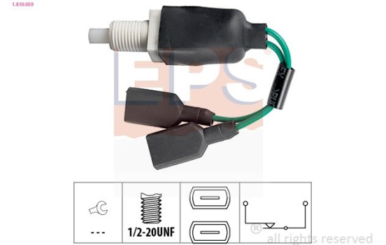 Bromsljuskontakt Made in Italy - OE Equivalent 1.810.059 EPS Facet