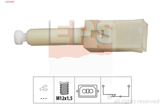 Bromsljuskontakt Made in Italy - OE Equivalent 1.810.087 EPS Facet