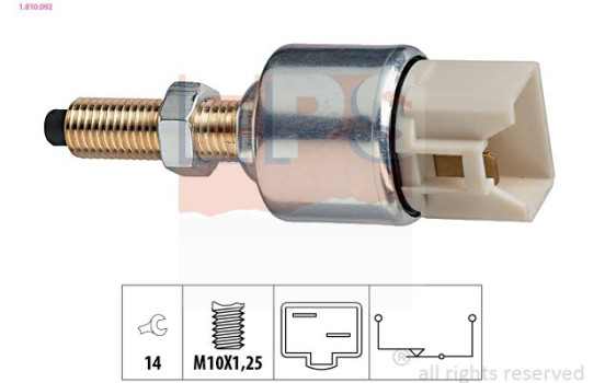 Bromsljuskontakt Made in Italy - OE Equivalent 1.810.092 EPS Facet