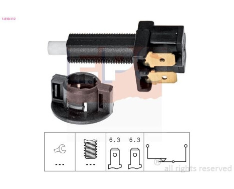 Bromsljuskontakt Made in Italy - OE Equivalent 1.810.112 EPS Facet