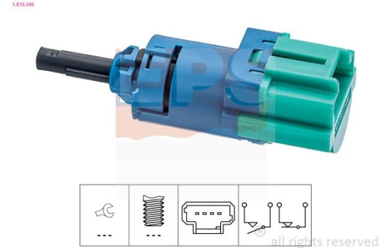 Bromsljuskontakt Made in Italy - OE Equivalent 1.810.286 EPS Facet