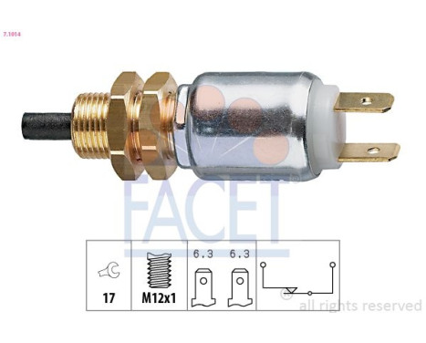 Bromsljuskontakt Made in Italy - OE Equivalent 7.1014 Facet