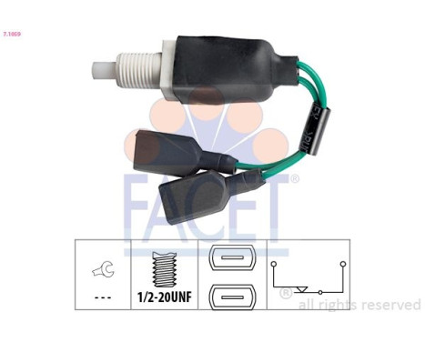 Bromsljuskontakt Made in Italy - OE Equivalent 7.1059 Facet