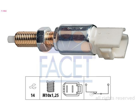Bromsljuskontakt Made in Italy - OE Equivalent 7.1062 Facet