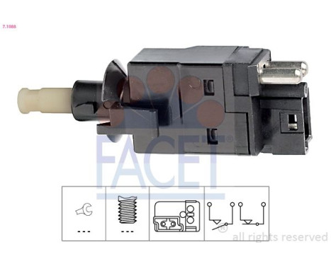 Bromsljuskontakt Made in Italy - OE Equivalent 7.1088 Facet