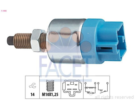 Bromsljuskontakt Made in Italy - OE Equivalent 7.1090 Facet