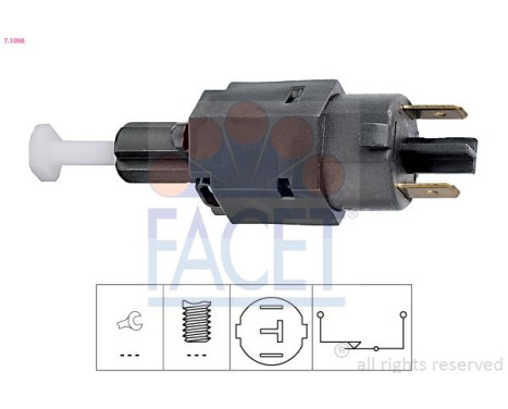 Bromsljuskontakt Made in Italy - OE Equivalent 7.1098 Facet