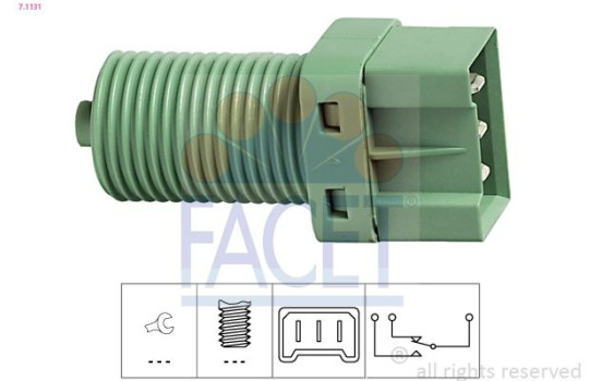 Bromsljuskontakt Made in Italy - OE Equivalent 7.1131 Facet