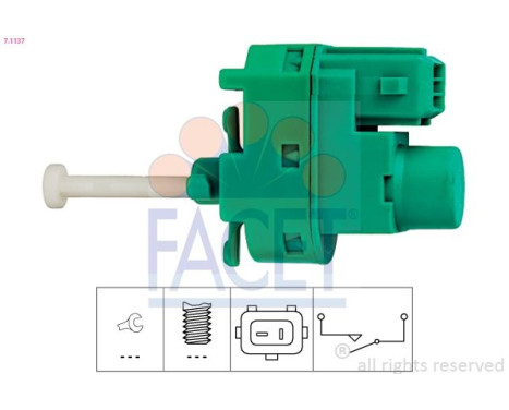 Bromsljuskontakt Made in Italy - OE Equivalent 7.1137 Facet