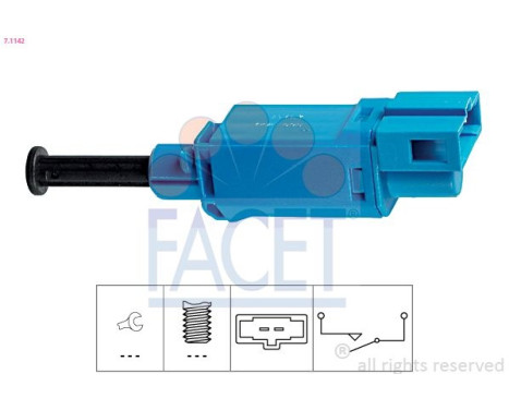 Bromsljuskontakt Made in Italy - OE Equivalent 7.1142 Facet