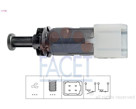 Bromsljuskontakt Made in Italy - OE Equivalent 7.1149 Facet