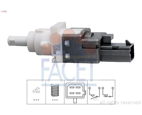 Bromsljuskontakt Made in Italy - OE Equivalent 7.1161 Facet