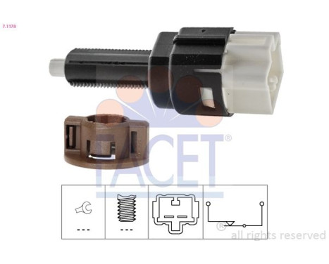 Bromsljuskontakt Made in Italy - OE Equivalent 7.1178 Facet