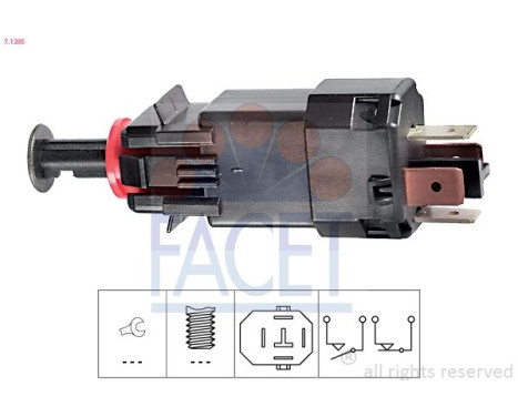 Bromsljuskontakt Made in Italy - OE Equivalent 7.1205 Facet
