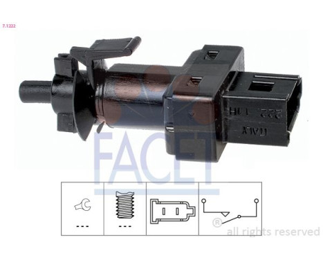 Bromsljuskontakt Made in Italy - OE Equivalent 7.1222 Facet